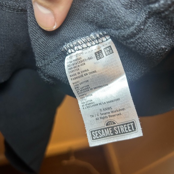 Kaws X Uniqlo Sesame Street embroidered heavy longsleeve - Picture 6 of 7